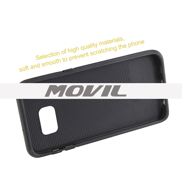 NP-2628 PU de TPU con ranura para tarjeta para Samsung Galaxy S6 Edge Plus-4